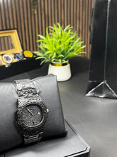 PATEK PHILIPPE Inspired Full Black Diamond Nautilus Style Men's Watch