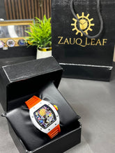 RM 88 Inspired White Case Orange Strap Smiley Men's Watch