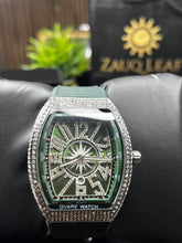 Frank Muller Inspired design Green Strap Tonneau Luxury Men's Watch
