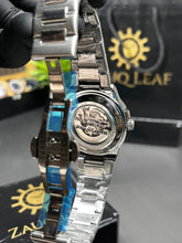 Martyn Line Silver Nautilus Style Skeleton Automatic Watch